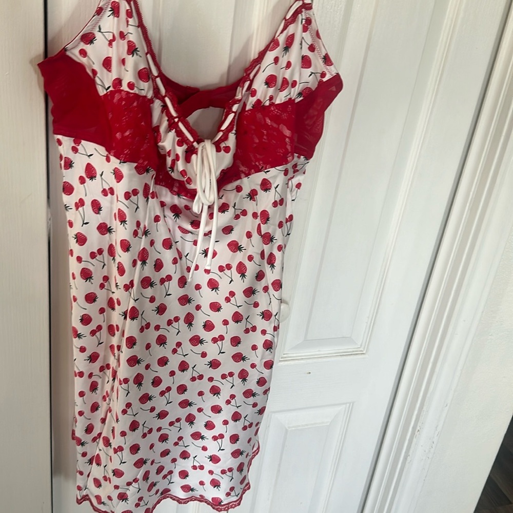 Cherry slip dress